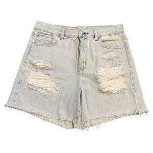 ❗️2/$20❗️American Eagle High Waisted Distressed Mom Shorts 8